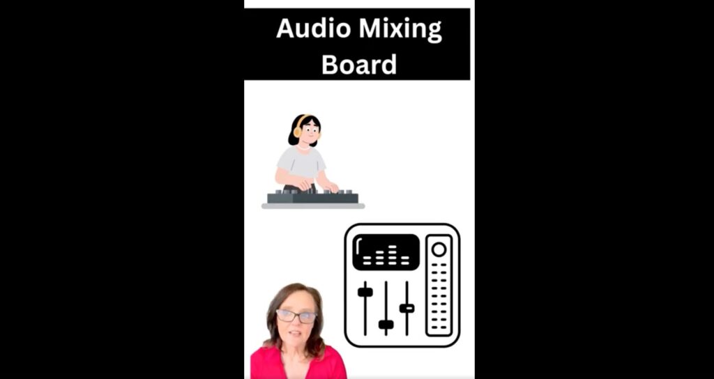 audio mixing board