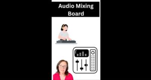 audio mixing board